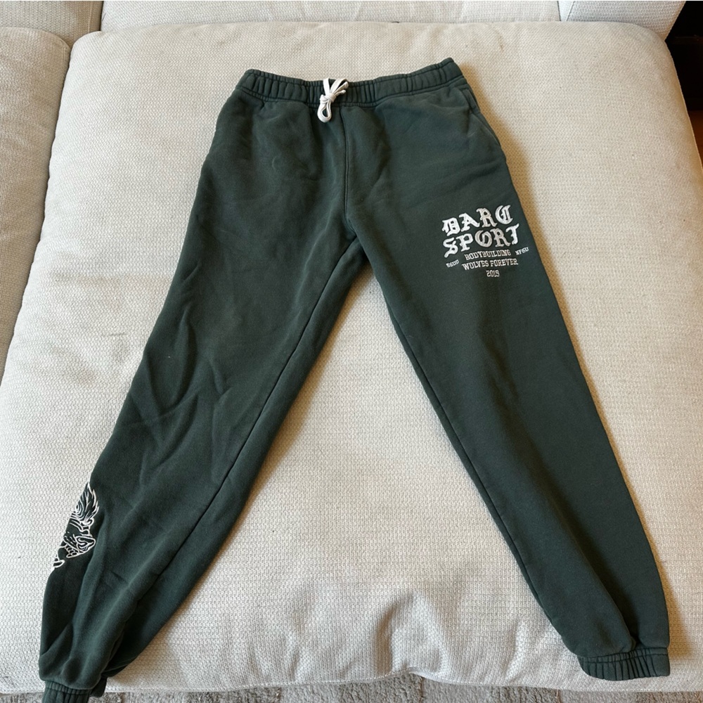 Darc Sport Green Embroidered Sweatpants